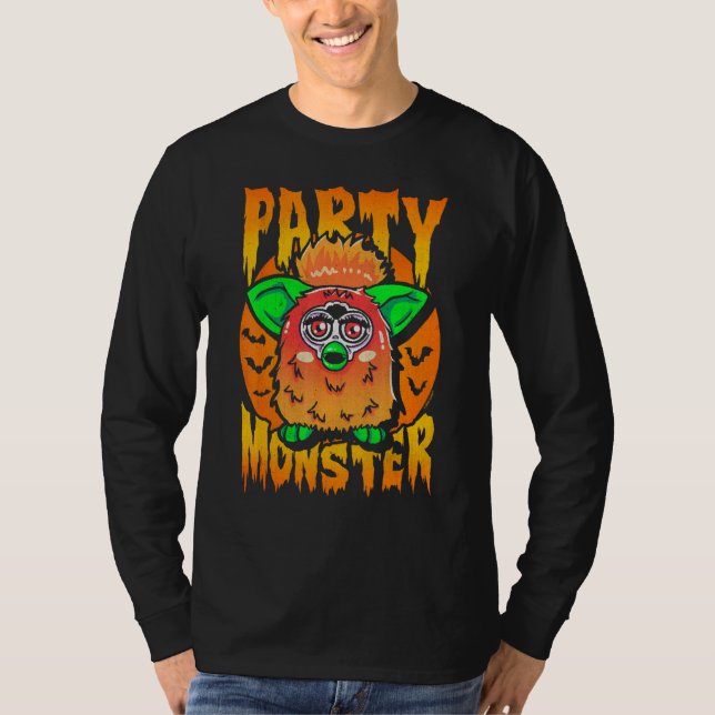 Furby Halloween Party Animal T-Shirt (Front)