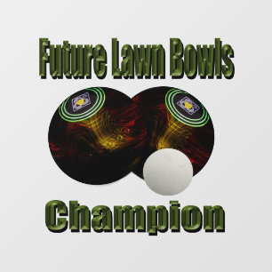 Fure Lawn Bowls Champion, Wall Decal