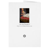 Furet sur coussin rose II Cards (Back)