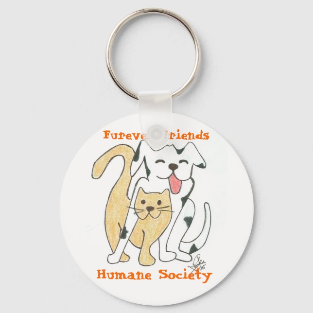 Furever Friends Humane Society Key Chain (Front)