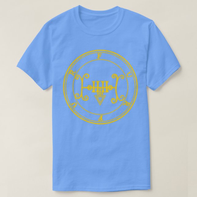 Furfur Sigil Teaches on Secret Yellow T-Shirt (Design Front)