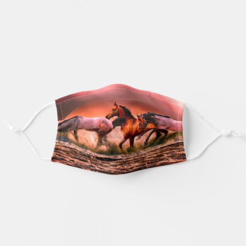 Furious and gorgeous horses _ bestselling adult cloth face mask