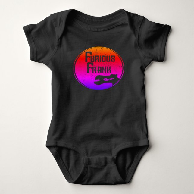 Furious Frank Rainbow Baby Bodysuit (Front)