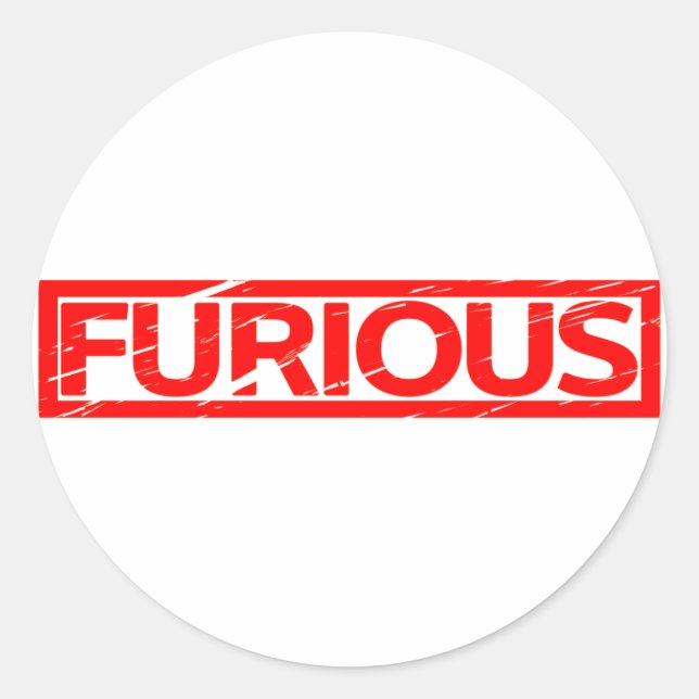 Furious Stamp Classic Round Sticker (Front)