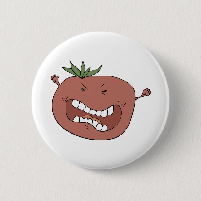Furious tomato button (Front)