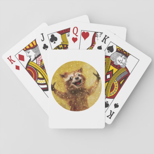 Furiously Happy raccoon cards