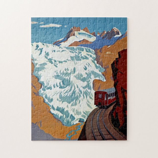 Furka-Oberalp Switzerland Jigsaw Puzzle (Vertical)