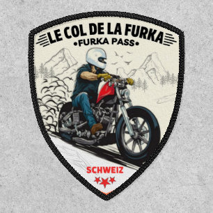 furka pass - swiss mountain pass road trip motobik patch