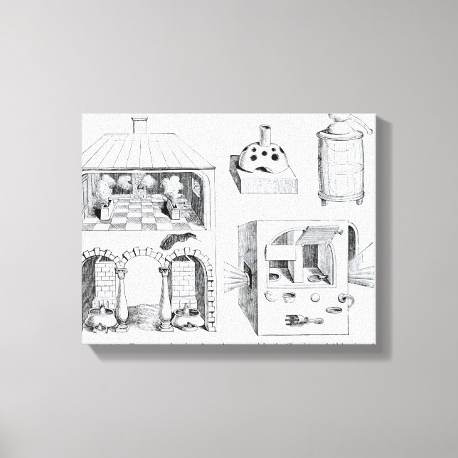 Furnaces and various Apparatus Canvas Print (Front)