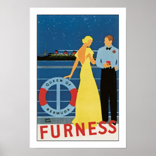 Furness Line's Queen of Bermuda Poster