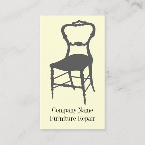Furniture And Antique Repair And Restoration Business Card