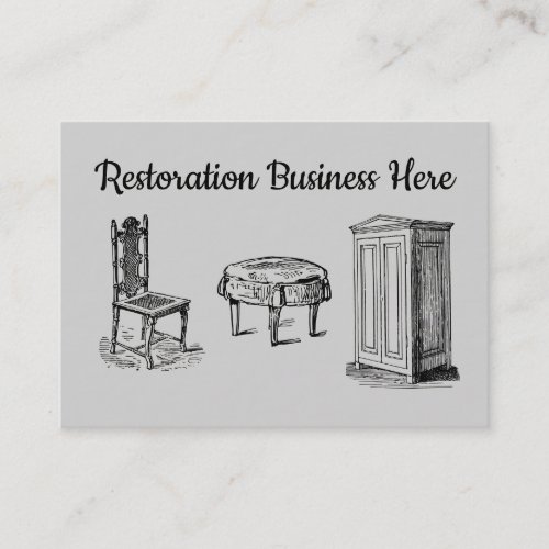 Furniture Antique Restoration Up_cycle Repairing Business Card