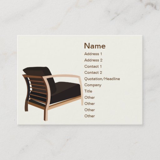 Customizable Furniture - Chubby Business Card