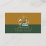 Furniture Decor Stylish Home Staging Green & Gold Business Card