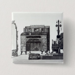 Furniture in the Grecian Style Pinback Button