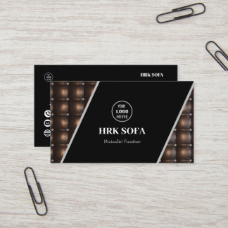 Furniture Leather Sofa Design Professional Business Card