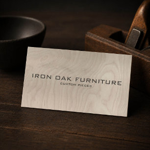 Furniture Maker Wood Grain Business Card