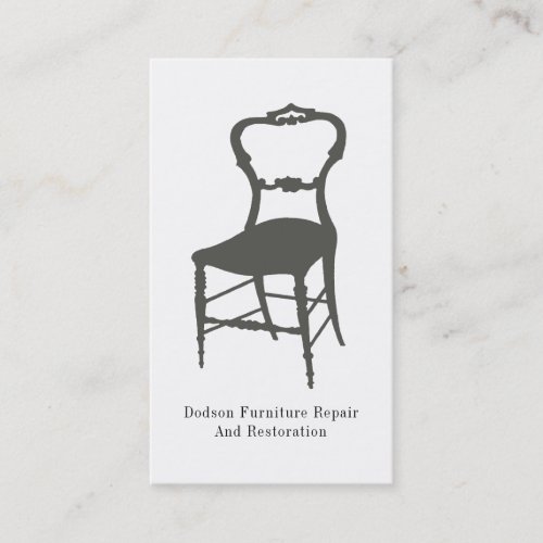 Furniture Repair  Restoration Business Card