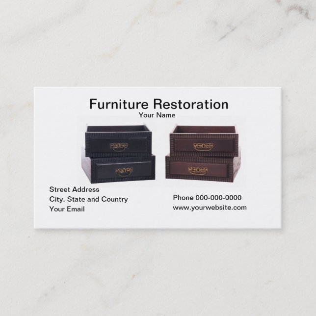 Furniture Restoration Business Card (Front)