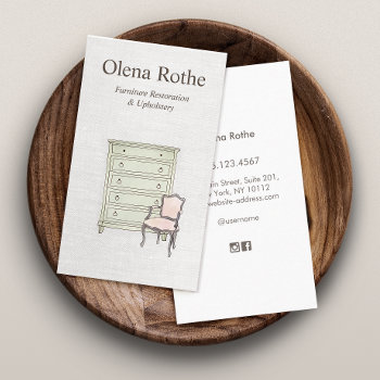 Furniture Restoration Refinisher  Business Card by sm_business_cards at Zazzle