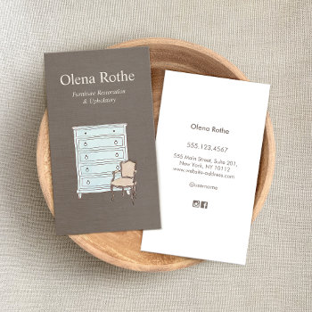 Furniture Restoration Refinisher  Business Card by sm_business_cards at Zazzle