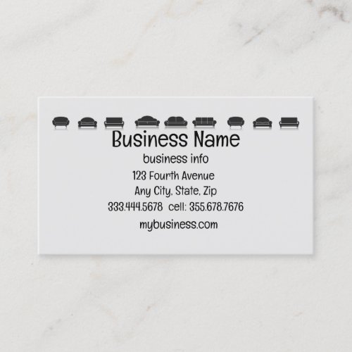 Furniture Sales Repair Upholstery Business Card