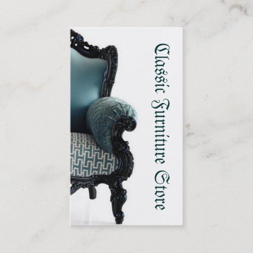Customizable Furniture Store Business Card