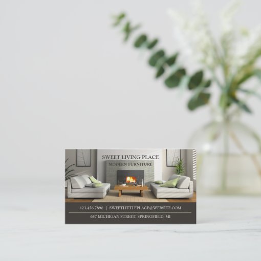 Furniture Store Business Card Zazzle