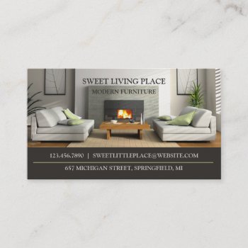 Furniture Store Business Card by all_items at Zazzle