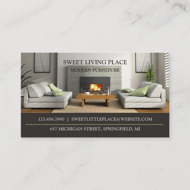 Furniture Store Business Card (Front)