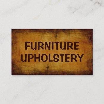 Furniture Upholstery Antique Business Card by businessCardsRUs at Zazzle