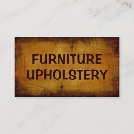 Furniture Upholstery Antique Business Card