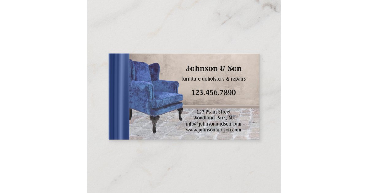 Furniture Upholstery Business Card