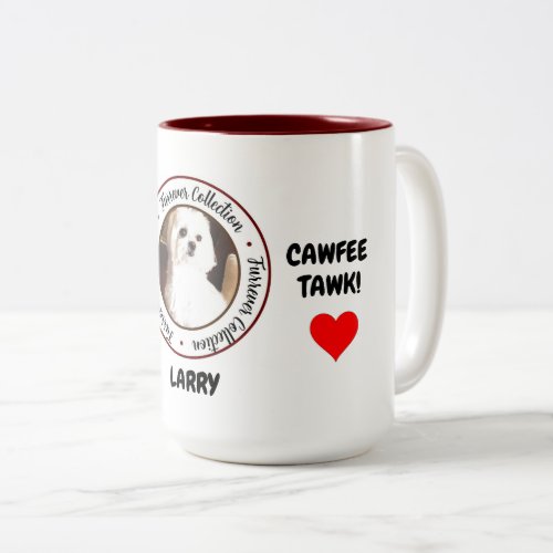 Furrever Cawfee Tawk personalized coffee mug