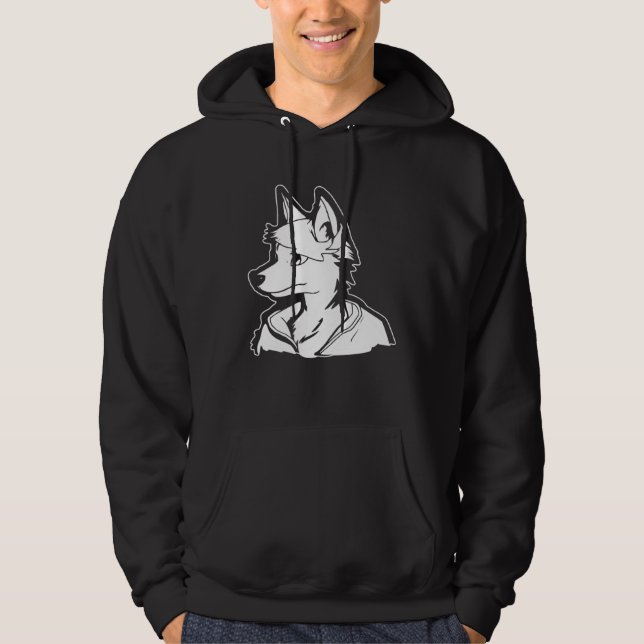 Furries Fursona Cosplay  Furry Fandom Hoodie (Front)