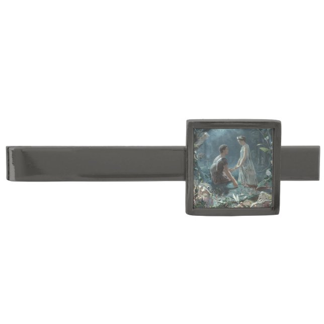 Furries: Shakespeare's A Midsummer Night's Dream Gunmetal Finish Tie Bar (Front)