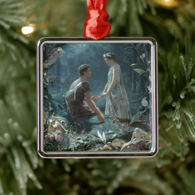 Furries: Shakespeare's A Midsummer Night's Dream Metal Ornament (Tree)