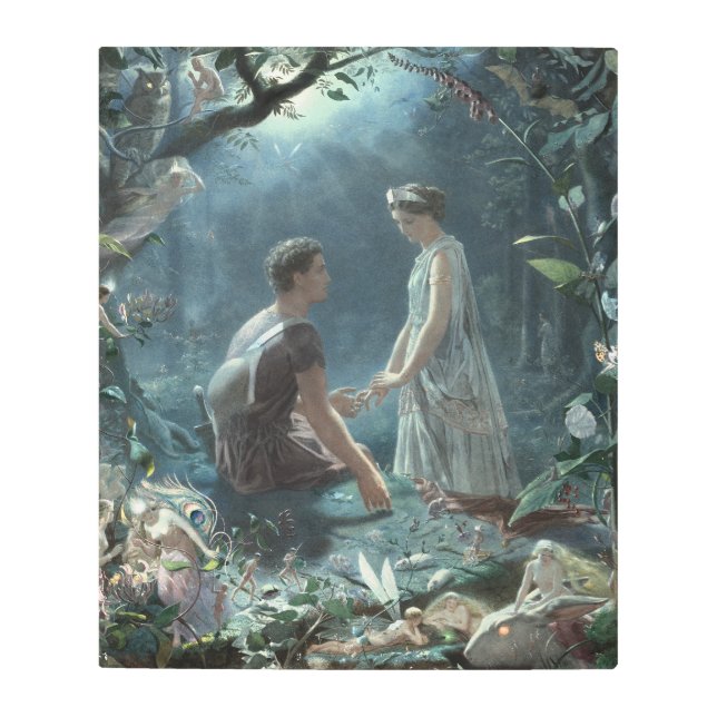 Furries: Shakespeare's A Midsummer Night's Dream Metal Print (Front)