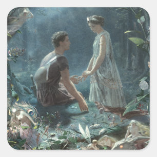 Furries: Shakespeare's A Midsummer Night's Dream Square Sticker