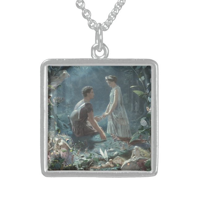 Furries: Shakespeare's A Midsummer Night's Dream Sterling Silver Necklace (Front)