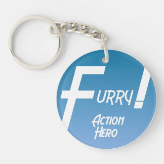 Furry Action Hero! Keychain