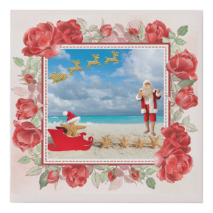 Furry and Bright Christmas Faux Canvas Print