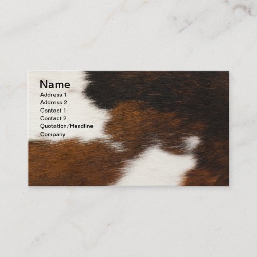 Furry background business card