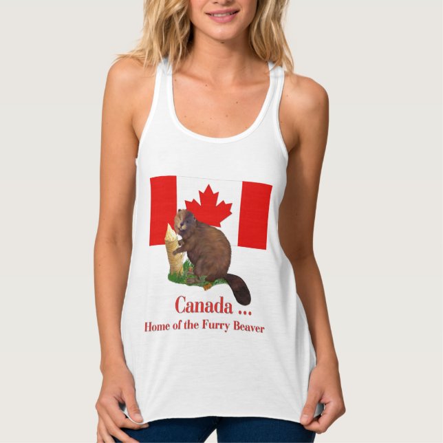 Furry Beaver Tank Top (Front)