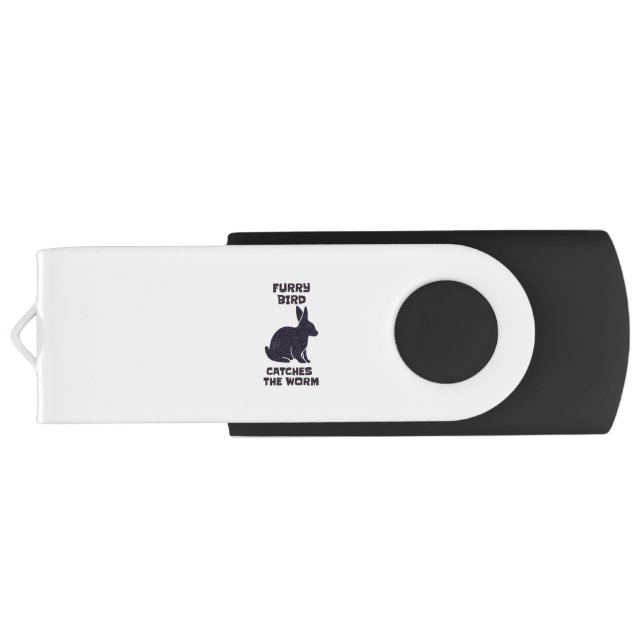 Furry bird catches the worm flash drive (Back)