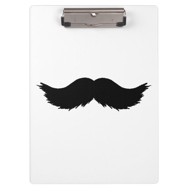 Furry Black Mustache Clipboard (Front)
