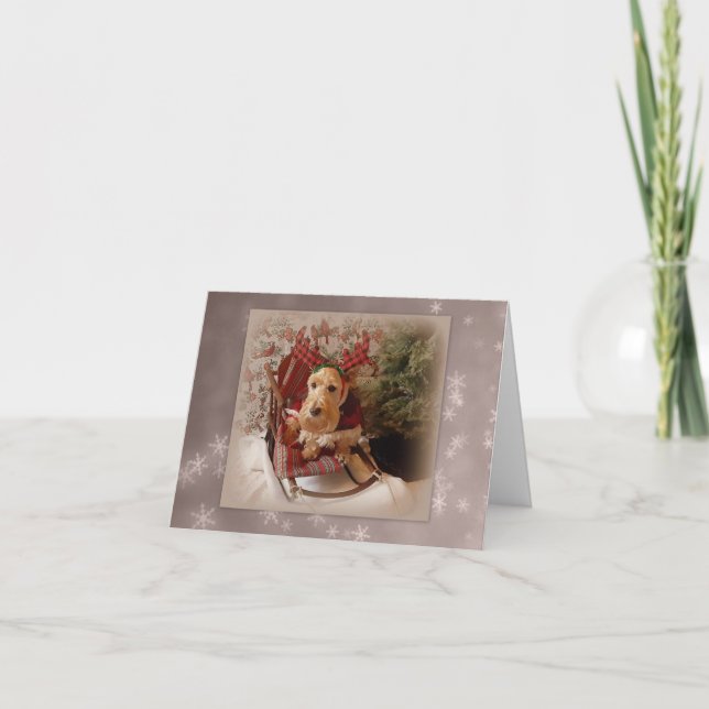 Furry & Bright Howliday Holiday Card (Front)