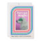 Furry & Bright Retro Stripe Dog Holiday Photo Card