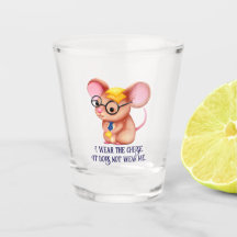 Furry Cheese Man Business Mouse Tie Glasses Nerdy