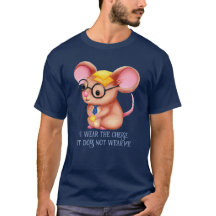 Furry Cheese Man Business Mouse Tie Glasses Nerdy